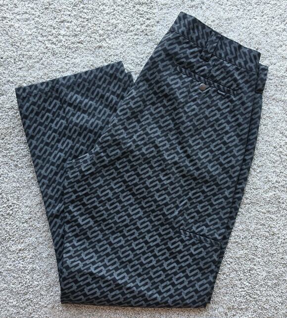 Supreme Other - Supreme Men's Denim Casual Pants - Geometric Black Gray 36 Straight Leg Pockets